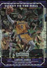 LeBron James [Cracked Ice] #24 Basketball Cards 2022 Panini Contenders Ticket to the Hall Prices