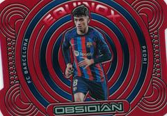 Pedri [Red Flood] #6 Soccer Cards 2022 Panini Obsidian Equinox Prices
