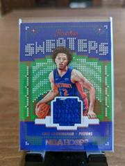 Cade Cunningham #RSW-CC Basketball Cards 2021 Panini Hoops Rookie Sweaters Prices
