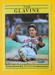 Tom Glavine #689 Baseball Cards 1991 Fleer Prices