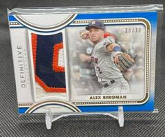Alex Bregman Baseball Cards 2022 Topps Definitive Jumbo Relic Collection Prices