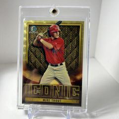Mike Trout [SuperFractor] #BI-1 Baseball Cards 2023 Bowman Chrome Iconic Prices