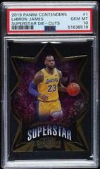LeBron James Basketball Cards 2019 Panini Contenders Superstar Die-Cuts Prices