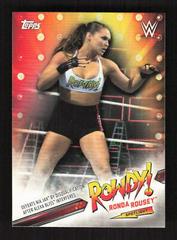 Ronda Rousey Wrestling Cards 2019 Topps WWE RAW Rowdy Ronda Rousey Spotlight Prices