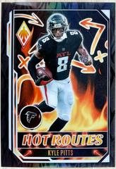 Kyle Pitts [Black] #HR-28 Football Cards 2022 Panini Phoenix Hot Routes Prices