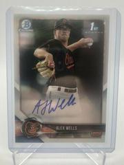 Alex Wells #BCPA-AW Baseball Cards 2018 Bowman Chrome Prospects Autographs Prices
