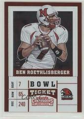 Ben Roethlisberger [Bowl] Football Cards 2017 Panini Contenders Draft Picks Prices