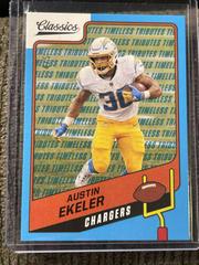 Austin Ekeler [Timeless Tributes Blue] Football Cards 2021 Panini Classics Prices