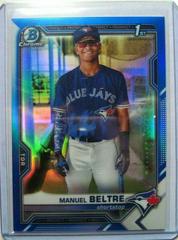 Manuel Beltre [Blue Refractor] #BCP-244 Baseball Cards 2021 Bowman Chrome Prospects Prices
