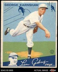 George Earnshaw Baseball Cards 1934 Goudey Prices