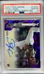 Dylan Cease [Purple Refractor] #CSA-DC Baseball Cards 2020 Topps Chrome Sapphire Rookie Autograph Prices