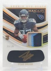 Tyjae Spears [Gold] #26 Football Cards 2023 Panini Immaculate Rookie Eye Black Jersey Prices