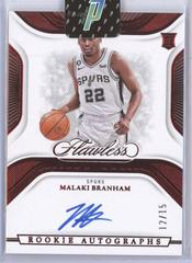 Malaki Branham [Ruby] #14 Basketball Cards 2022 Panini Flawless Rookie Autograph Prices