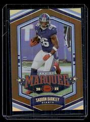 Saquon Barkley [Gold] #19 Football Cards 2022 Panini Chronicles Marquee Prices