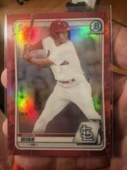 Masyn Winn [Red Refractor] Baseball Cards 2020 Bowman Draft Chrome Prices