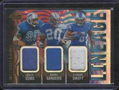 Barry Sanders, Billy Sims, D'Andre Swift Football Cards 2020 Panini Illusions Lineage Prices