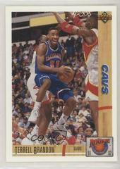 Terrell Brandon Basketball Cards 1991 Upper Deck Rookie Standouts Prices