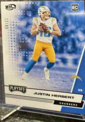 Justin Herbert [2nd Down] #203 Football Cards 2020 Panini Playoff Prices