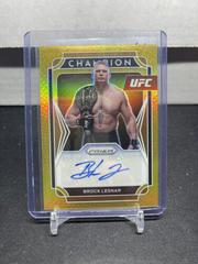 Brock Lesnar [Gold] Ufc Cards 2022 Panini Prizm UFC Champion Signatures Prices