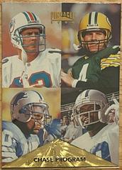 Emmitt Smith, Dan Marino, Brett Favre, Barry Sanders [Foil] #199 Football Cards 1996 Pinnacle Prices