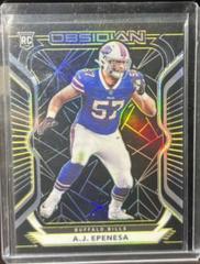 A. J. Epenesa [Electric Etch Yellow] #148 Football Cards 2020 Panini Obsidian Prices
