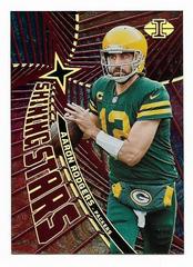 Aaron Rodgers [Red] #SS-4 Football Cards 2022 Panini Illusions Shining Stars Prices