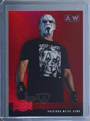 Sting [Precious Metal Gems Red] #140 Wrestling Cards 2022 SkyBox Metal Universe AEW Prices