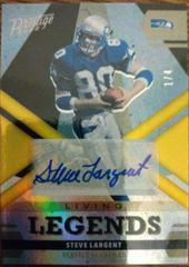 Steve Largent [Autograph Gold] #LL-28 Football Cards 2022 Panini Prestige Living Legends Prices