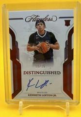 Kenneth Lofton Jr. [Ruby] #34 Basketball Cards 2022 Panini Flawless Distinguished Auto Prices