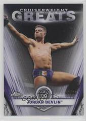 Jordan Devlin [Black Refractor] #CG-5 Wrestling Cards 2021 Topps Chrome WWE Cruiserweight Greats Prices