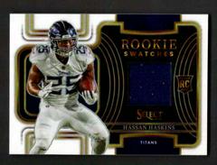 Hassan Haskins [White] #RSW-25 Football Cards 2022 Panini Select Rookie Swatches Prices
