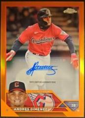 Andres Gimenez [Refractor] Baseball Cards 2023 Topps Chrome Update Autographs Prices