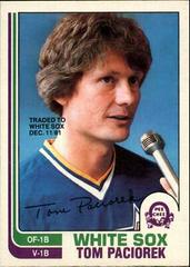 Tom Paciorek #371 Baseball Cards 1982 O Pee Chee Prices