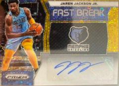 Jaren Jackson Jr. [Gold] #5 Basketball Cards 2023 Panini Prizm Fast Break Autograph Prices