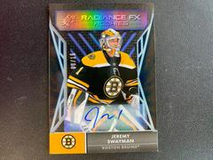 Jeremy Swayman [Autograph] Hockey Cards 2021 SPx Radiance FX Prices