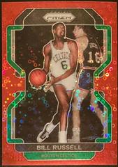 Bill Russell [Fast Break Red Prizm] #254 Basketball Cards 2021 Panini Prizm Prices