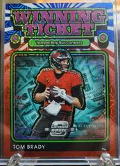 Tom Brady [Red White Blue] #WT5 Football Cards 2021 Panini Contenders Optic Winning Ticket Prices