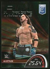 AJ Styles [Green] #11 Wrestling Cards 2023 Donruss Elite WWE Full Throttle Prices