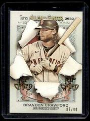 Brandon Crawford #RC-BC Baseball Cards 2022 Topps Allen & Ginter Rip Cards Prices