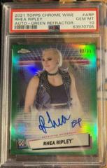 Rhea Ripley [Green Refractor] Wrestling Cards 2021 Topps Chrome WWE Autographs Prices