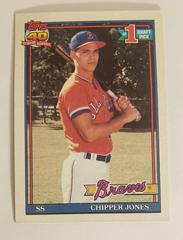 Chipper Jones #333 Baseball Cards 1991 Topps Tiffany Prices