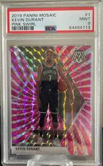 Kevin Durant [Pink Swirl] Basketball Cards 2019 Panini Mosaic Prices