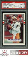 Don Majkowski [Error 3TD's in 1987, Should Be 5] Football Cards 1989 Topps Prices