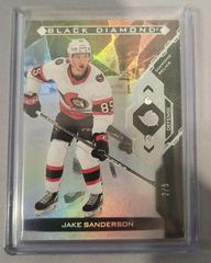 Jake Sanderson [Relics] #BDB-SJ Hockey Cards 2022 Upper Deck Black Diamond Prices