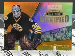 Gerry Cheevers [Orange] Hockey Cards 2022 Upper Deck Stature Dignified Prices