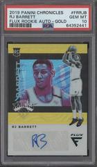 RJ Barrett [Gold] Basketball Cards 2019 Panini Chronicles Flux Rookie Autographs Prices