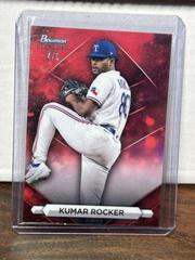 Kumar Rocker [Red] #BSP-52 Baseball Cards 2023 Bowman Sterling Prices