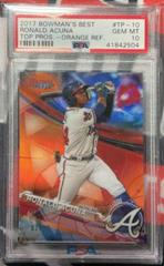 Ronald Acuna [Orange Refractor] #TP-10 Baseball Cards 2017 Bowman's Best Top Prospects Prices
