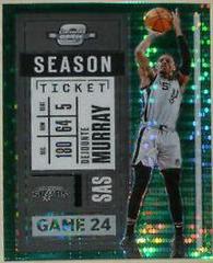 Dejounte Murray [Green Pulsar] Basketball Cards 2020 Panini Contenders Optic Prices