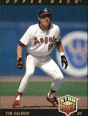 Tim Salmon [Gold Hologram] Baseball Cards 1993 Upper Deck Prices